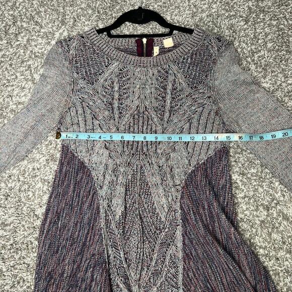 Anthropologie Moth Women's Anita Mixed Cable Knit Sweater Size XS - Picture 8 of 10